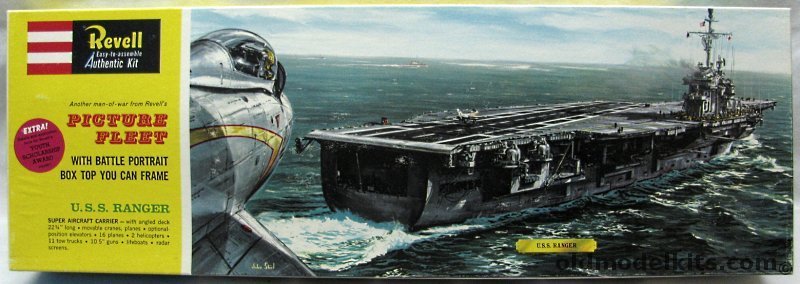 Revell 1/542 CV-61 USS Ranger Aircraft Carrier - Picture Fleet Issue, H360-349 plastic model kit